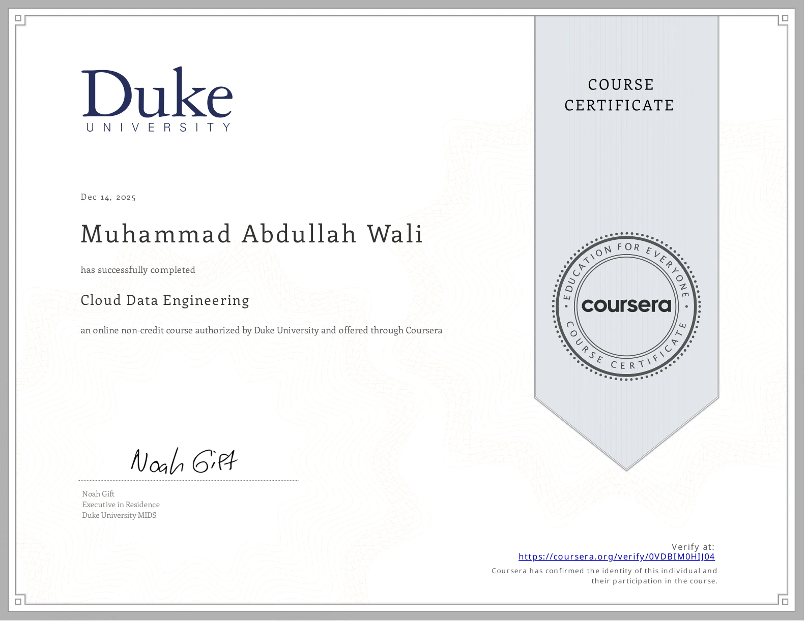 Cloud Data Engineering